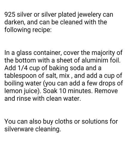 Silver cleaner recipe