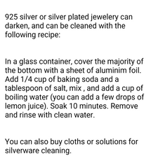 Silver cleaner recipe