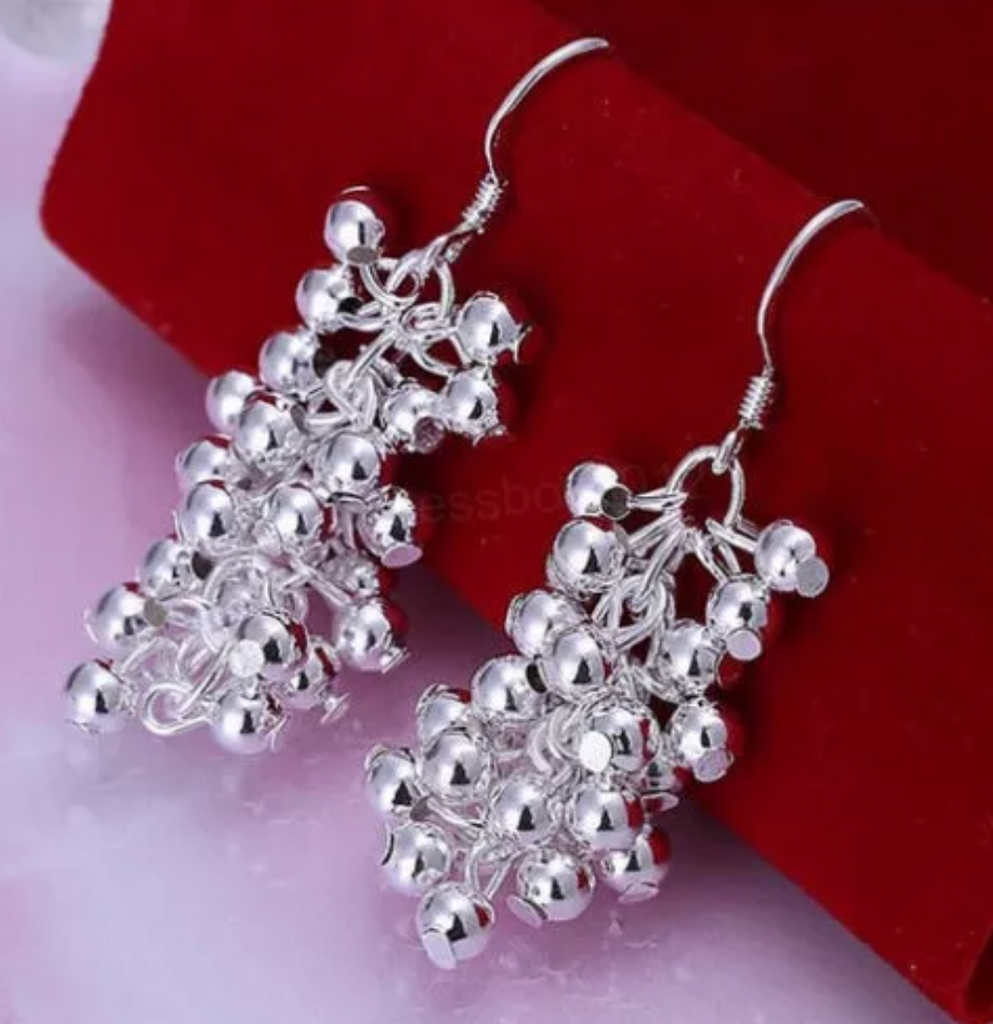 silver earrings