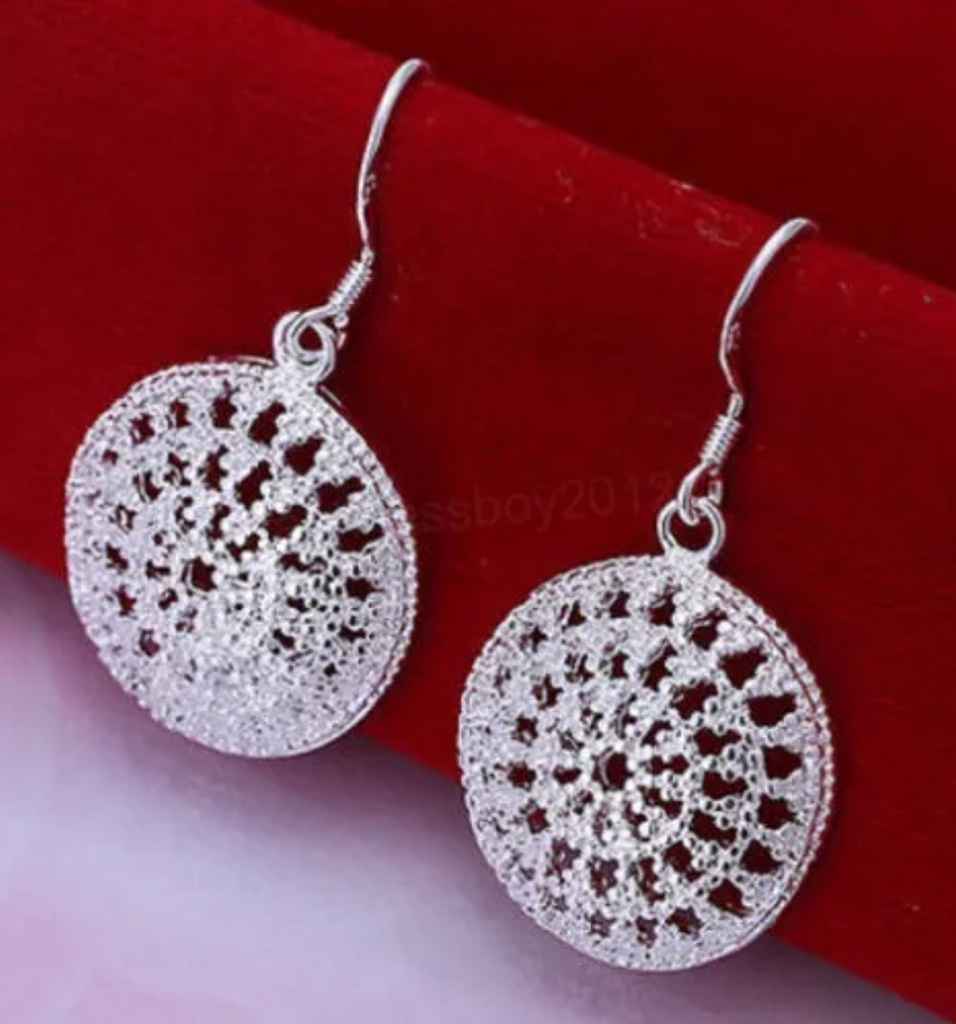 silver earrings