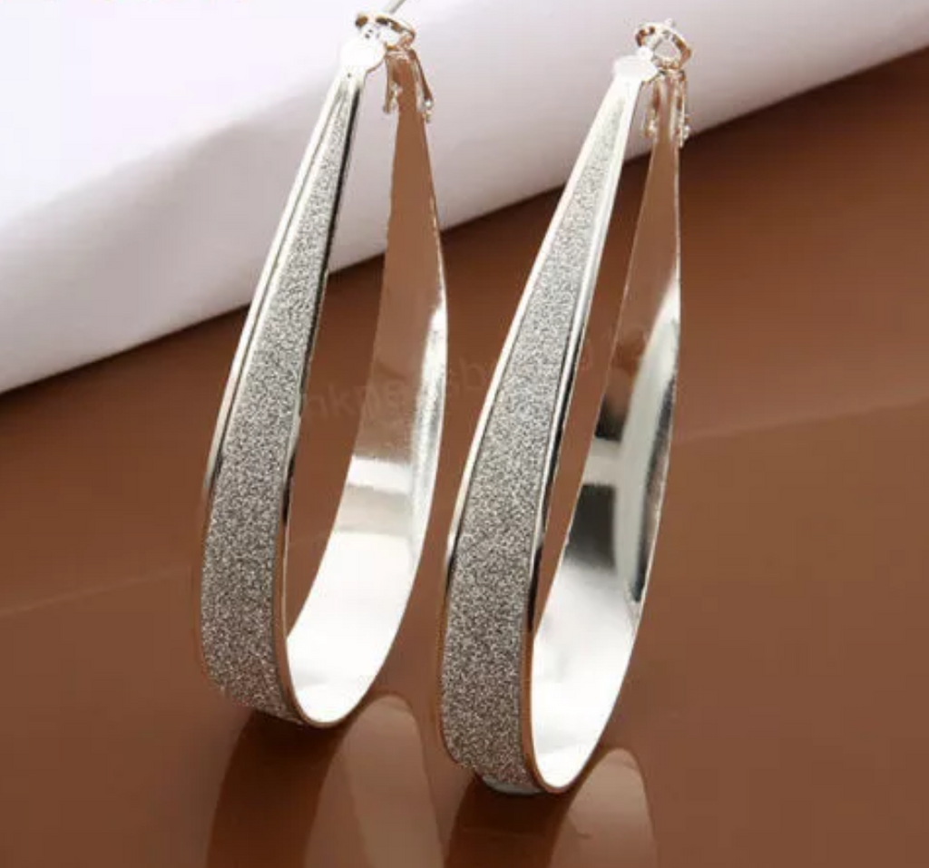 silver earrings