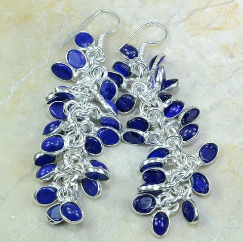 Silver and iolite