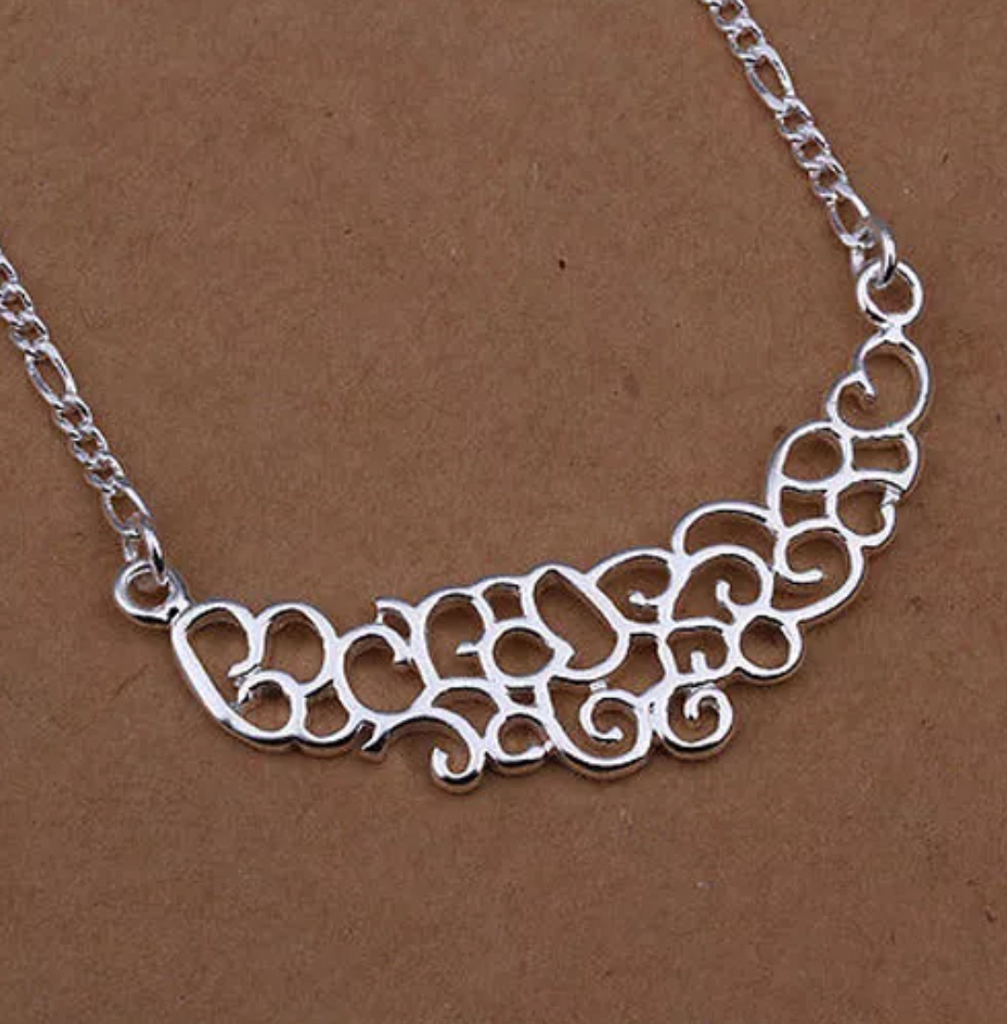 silver necklace