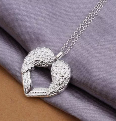 silver necklace