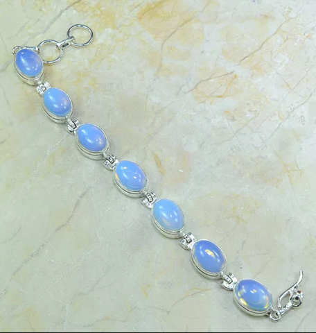 Silver and opalite