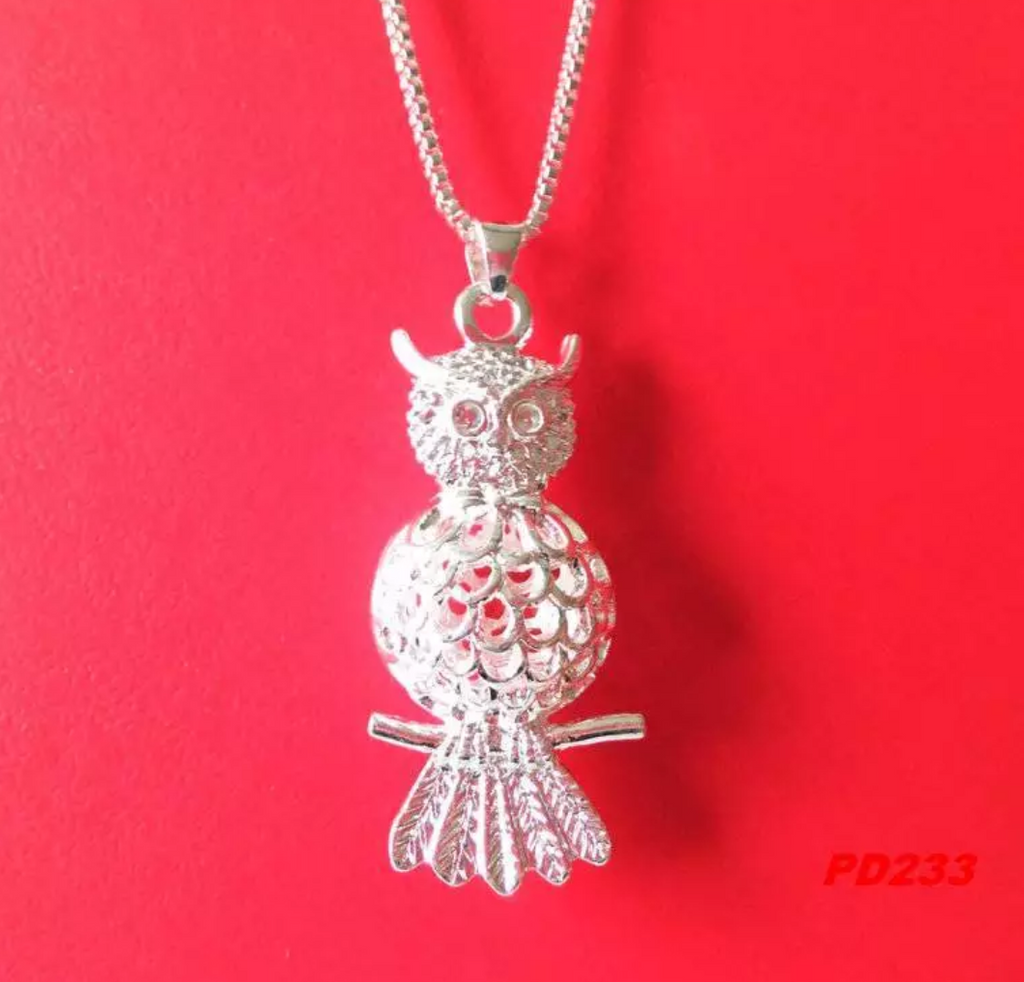 Silver pendant necklace