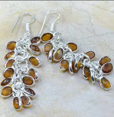 Silver and citrine