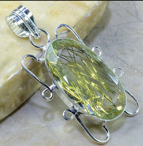 silver, golden rutile