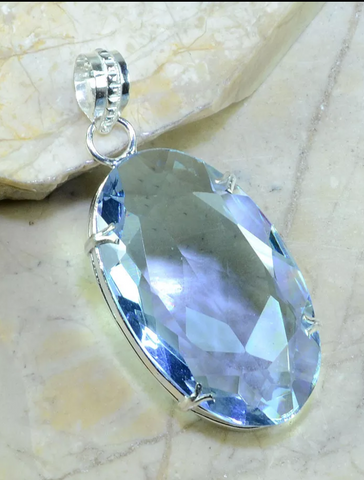 silver, iolite