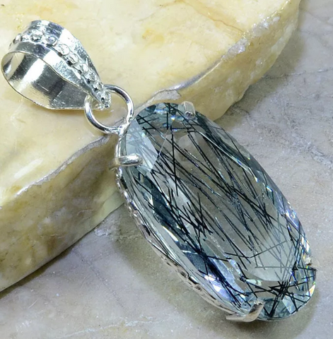 silver, black rutile