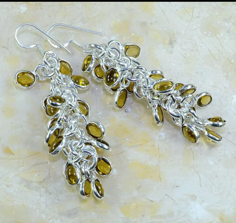 silver, citrine