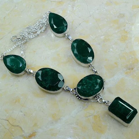 silver, emerald