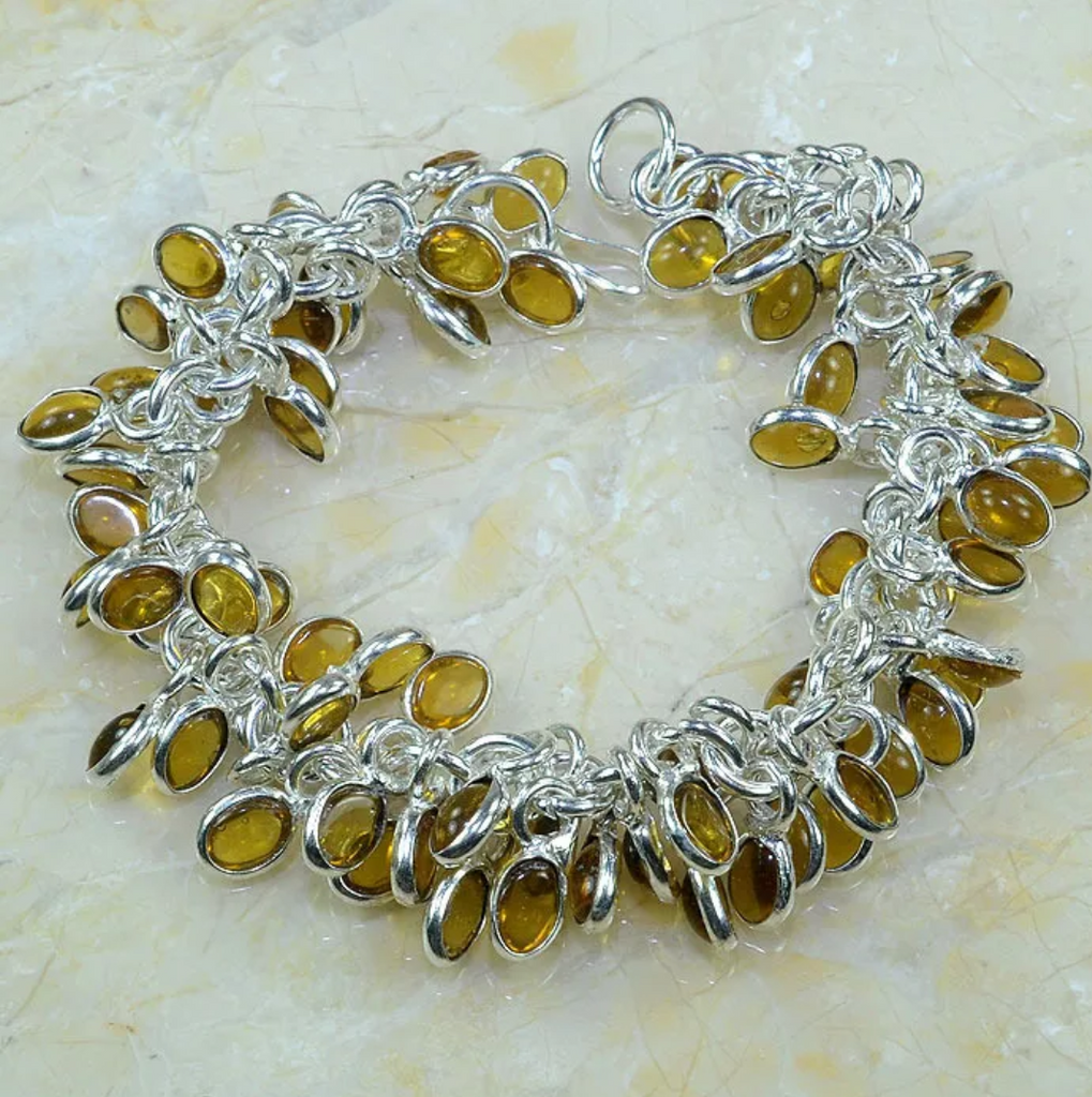 silver, citrine