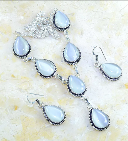 silver, cat eye opal