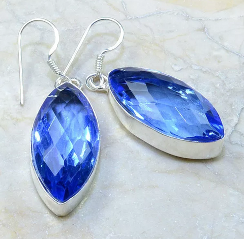 silver, iolite