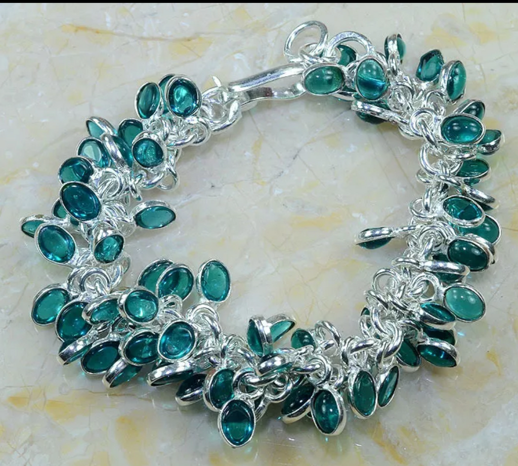 silver, turquoise topaz