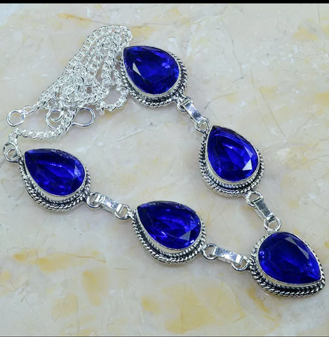 silver, iolite