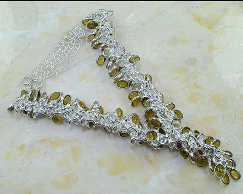 silver, citrine