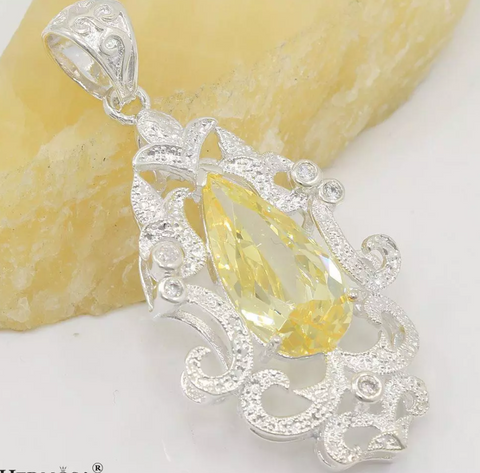 silver, citrine