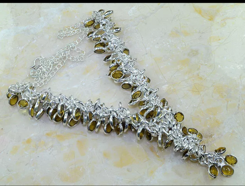 silver, citrine