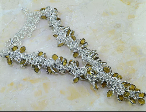 silver, citrine