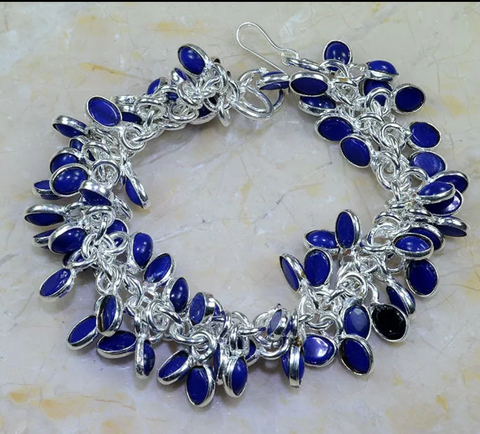 silver, iolite