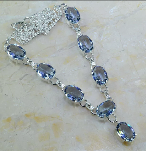 silver, iolite