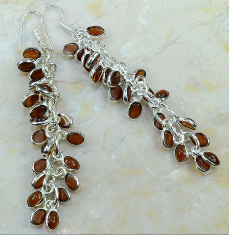 silver, dark citrine