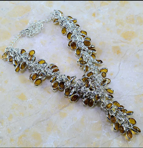 silver, citrine