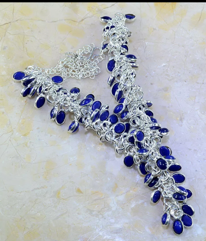 silver, iolite