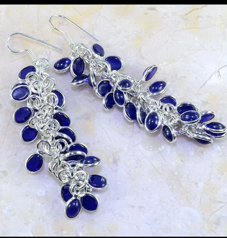 silver, iolite