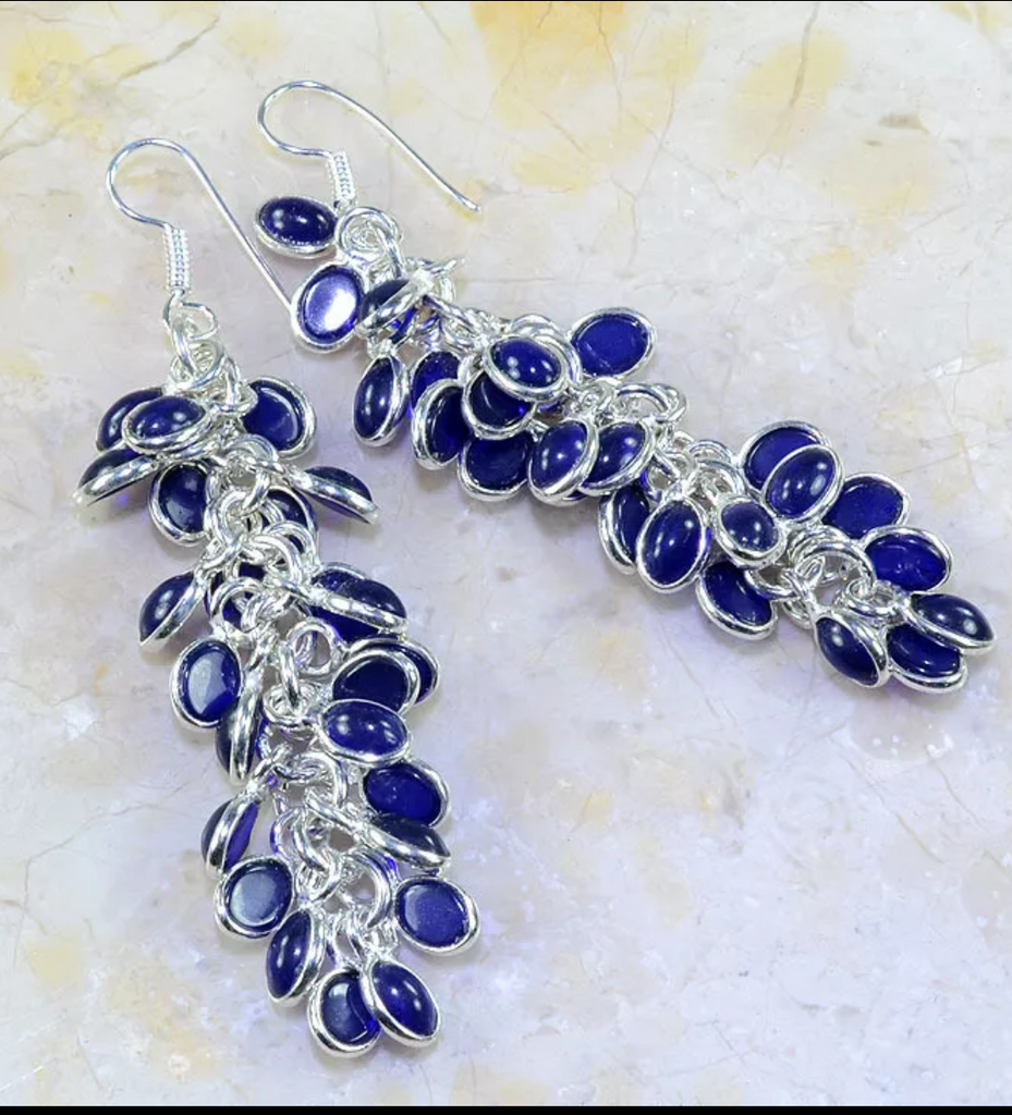 silver, iolite