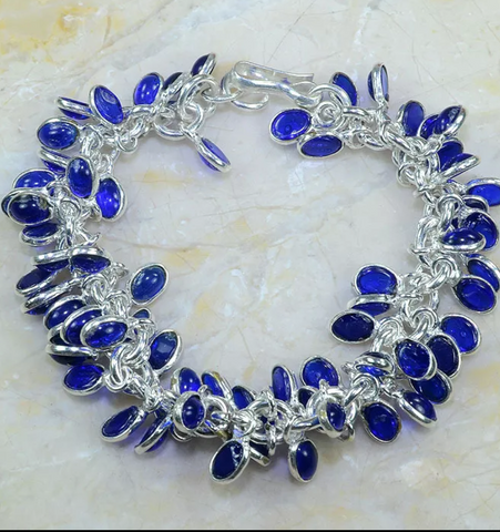 silver, iolite