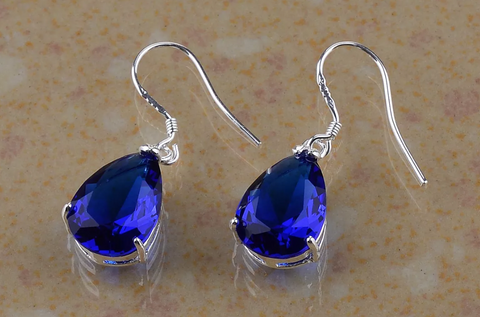 silver, sapphire quartz