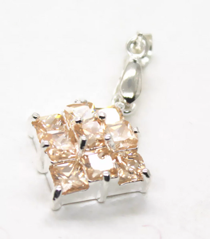 silver, morganite