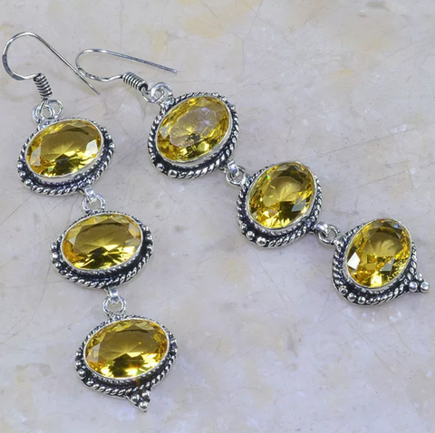 silver, citrine