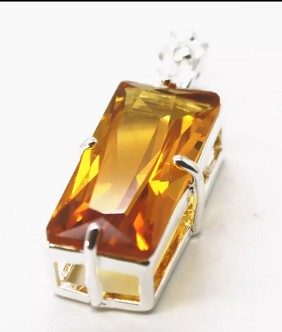 silver, honey topaz