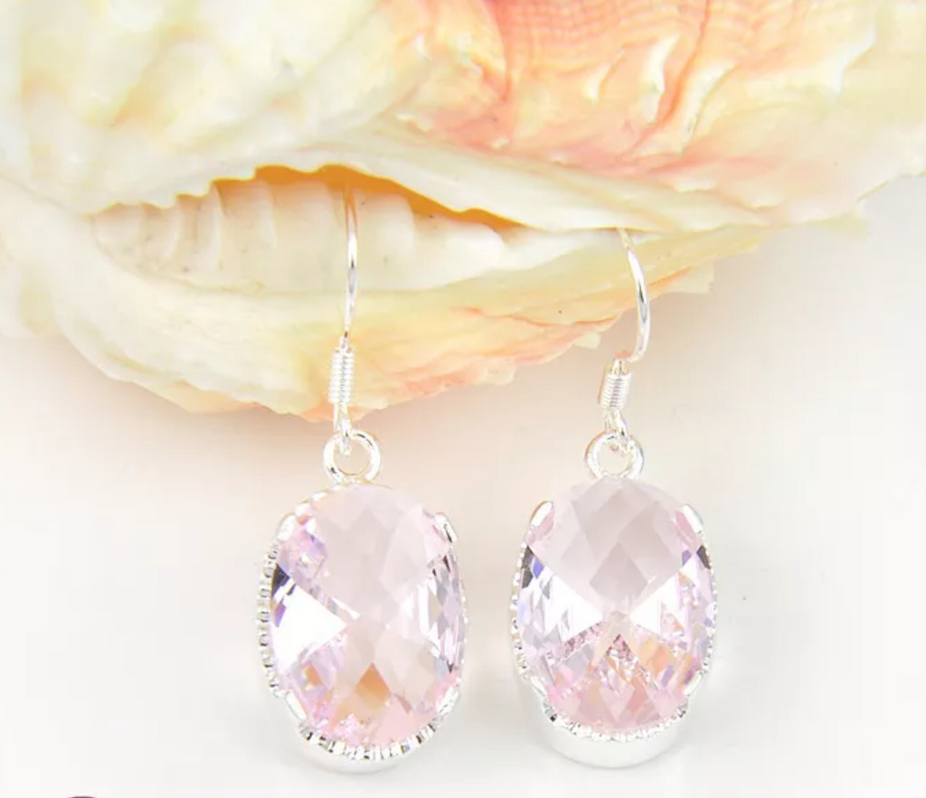 silver, pink kunzite