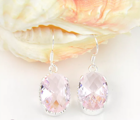 silver, pink kunzite