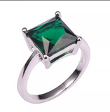 silver emerald size 6