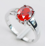 silver garnet size 6