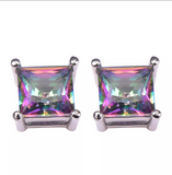 silver rainbow topaz size 6