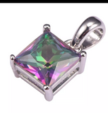 silver rainbow topaz size 6