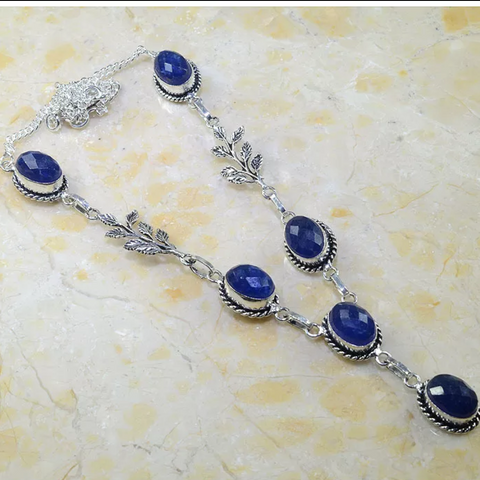 silver, blue saphhire