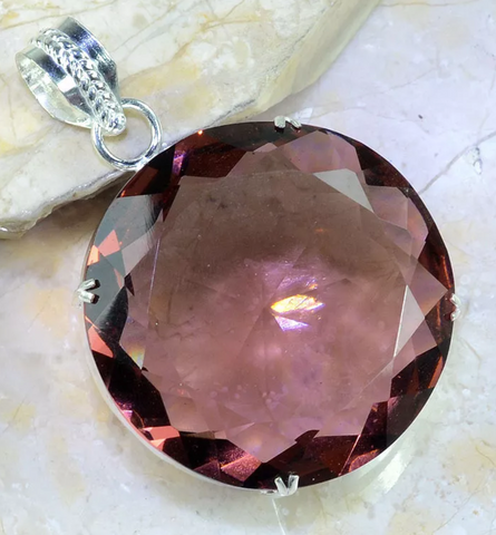 Silver, huge amethyst