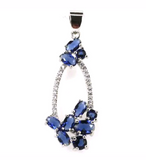 Silver, tanzanite pendant