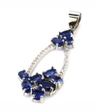 Silver, tanzanite pendant