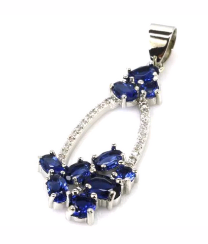 Silver, tanzanite pendant