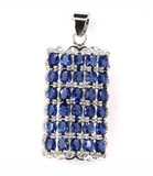 Silver, tanzanite pendant