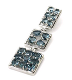 Silver, london blue topaze